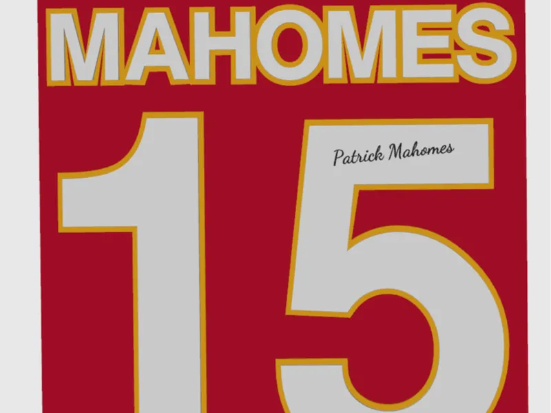 Patrick Mahomes 15 Plaque Kansa City Chiefs