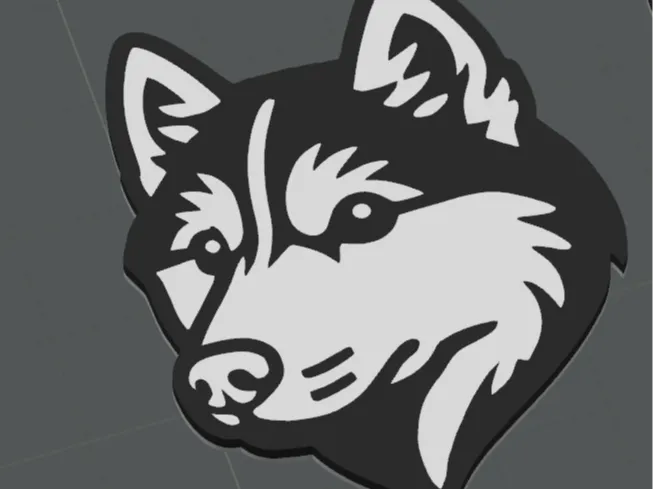 Husky keychain dog