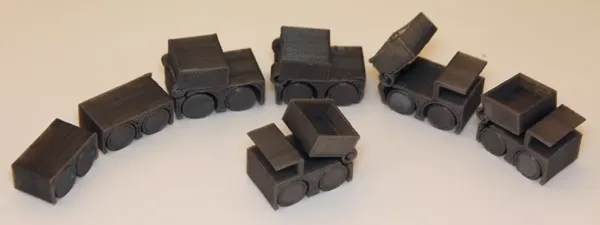 Mini camion benne articulé