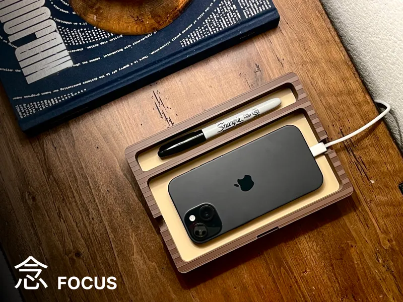Minimalist Modular Phone Tray | "Focus"  念