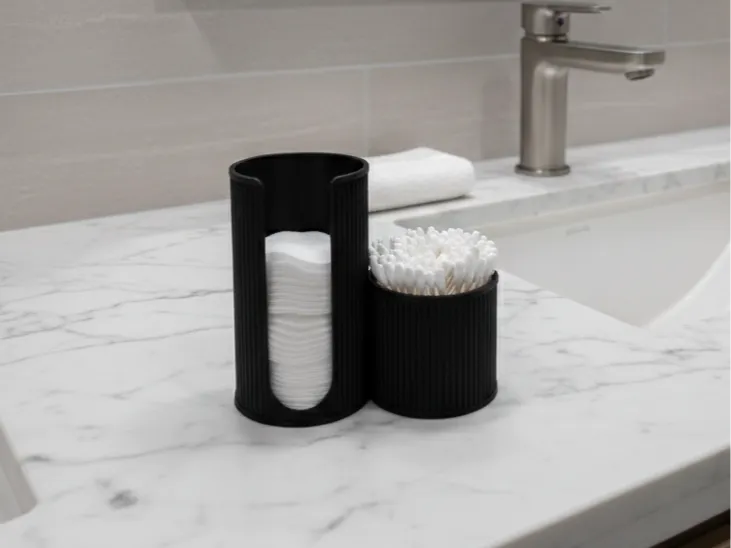 Bathroom Organizer Set (Cotton Pads & Swabs)