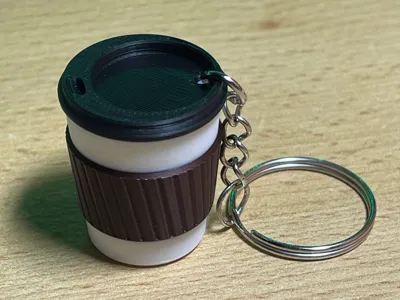 Mini Cappuccino Keychain