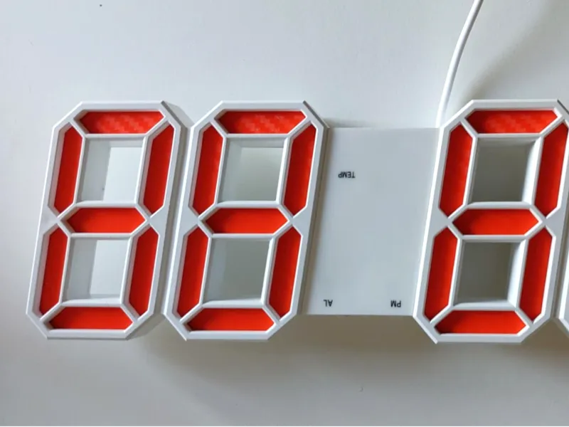 Led clock face color change