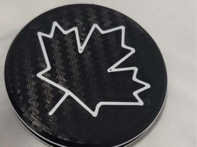 Canada themed magnetic fidget toy chips