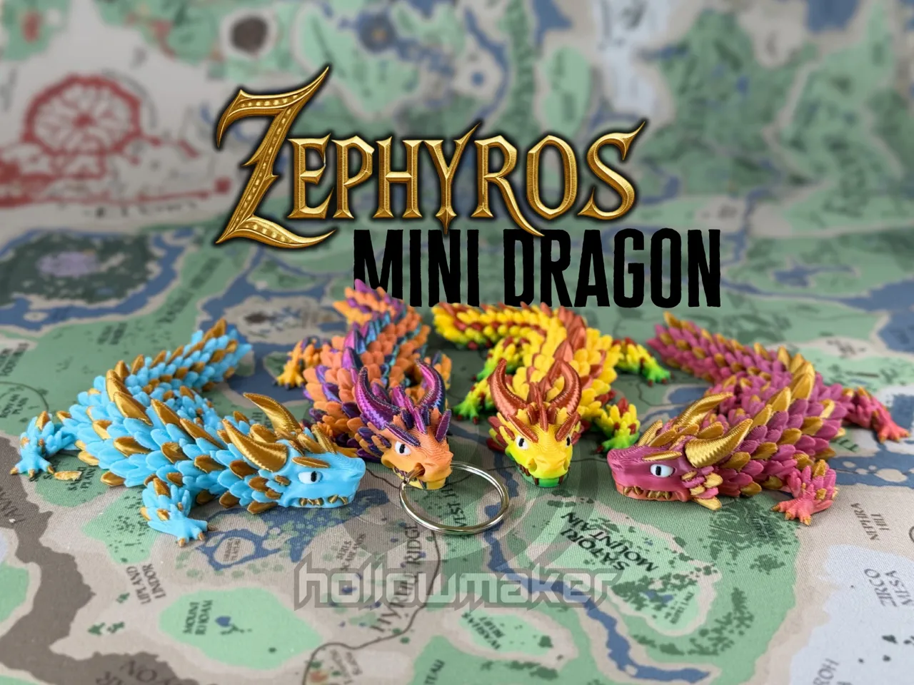 Zephyros - Articulated Mini Dragon view 2