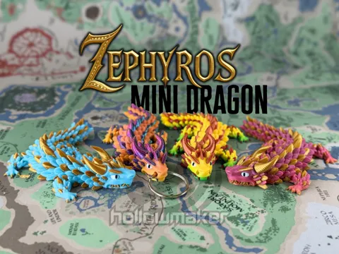 Zephyros - Articulated Mini Dragon view 2