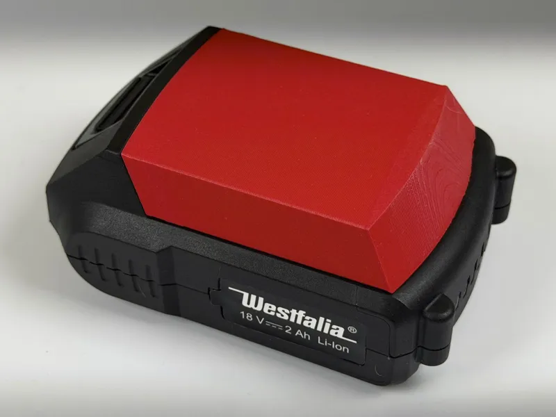 Westfalia 18V accu cover