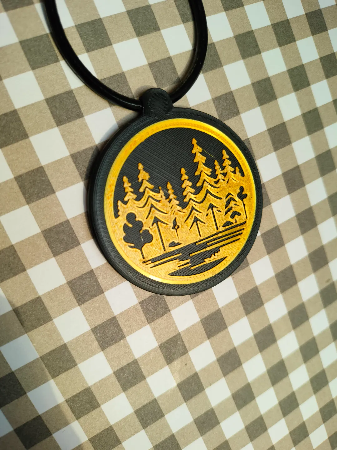pendant forest and earrings deer-"Forest Whispers" view 2