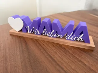 Muttertag - Mama wir lieben dich Aufsteller