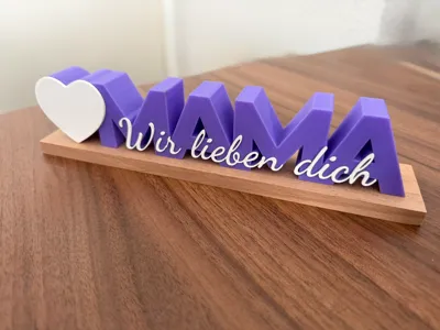 Mother's Day - Mom We Love You Display Stand