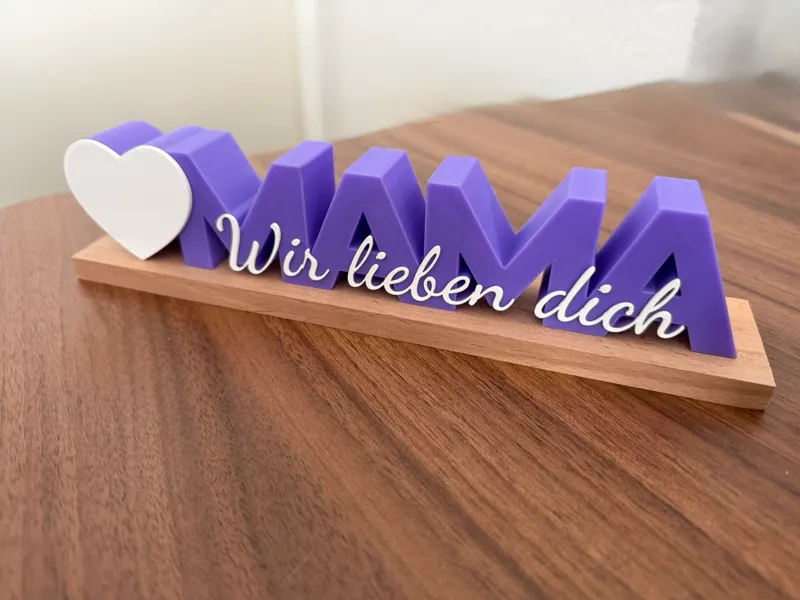 Muttertag - Mama wir lieben dich Aufsteller