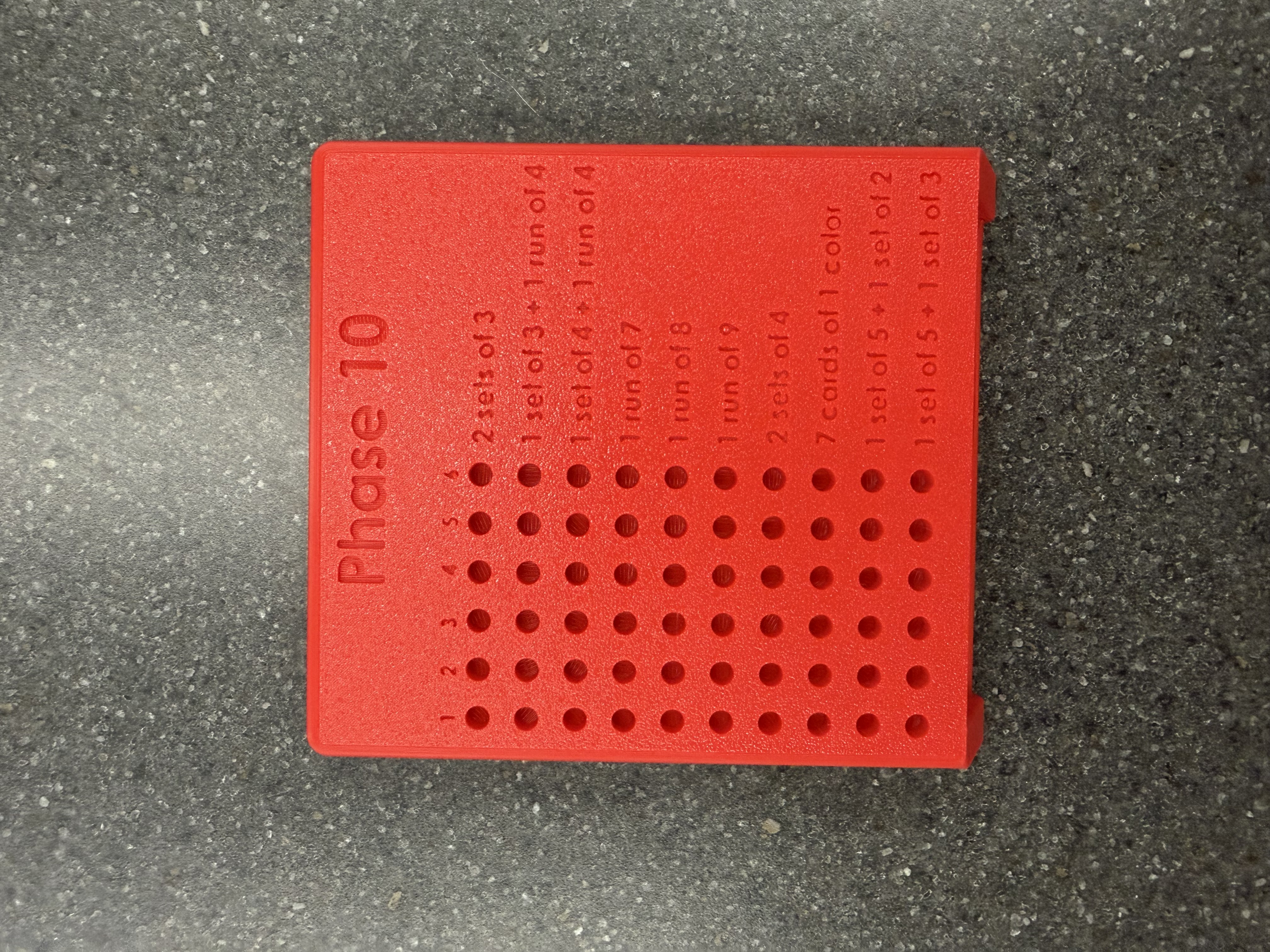 Miniatura 3 do modelo 3D Phase 10 Scorecard Case