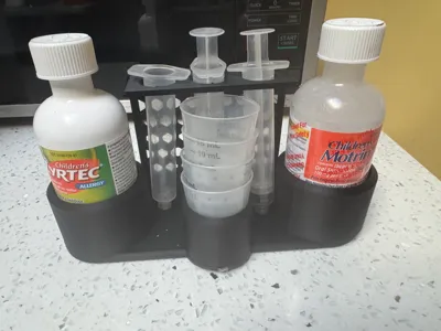 Children’s Medicine Dual Bottle & Syringe Station