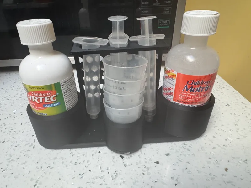Children’s Medicine Dual Bottle & Syringe Station