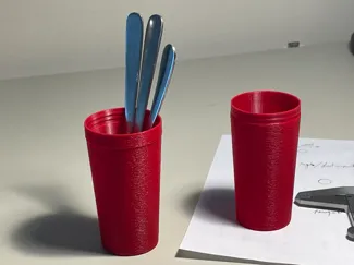 Compact Camping Cutlery Holder & Cup (29g)