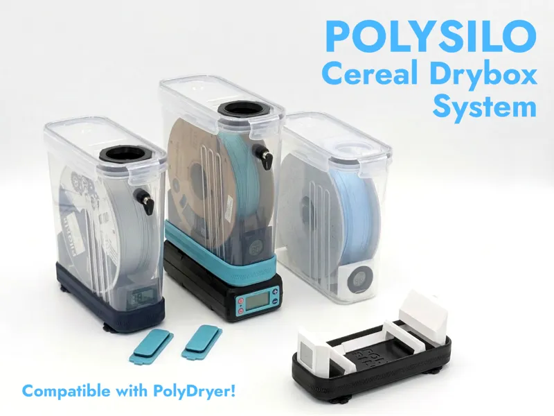 Polysilo Cereal Drybox compatible with PolyDryer