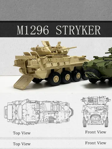 Letrero o emblema decorativo: M1296 Dragoon · 1:35 — vista de referencia 2