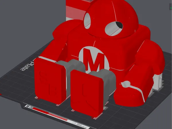 Figurine robot mascotte