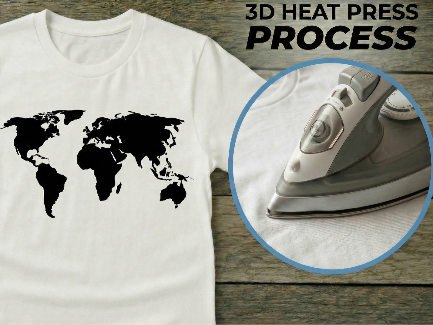 T-shirt print -  world