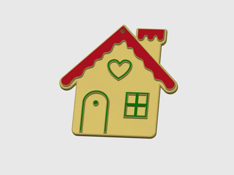 Christmas tree decoration house 