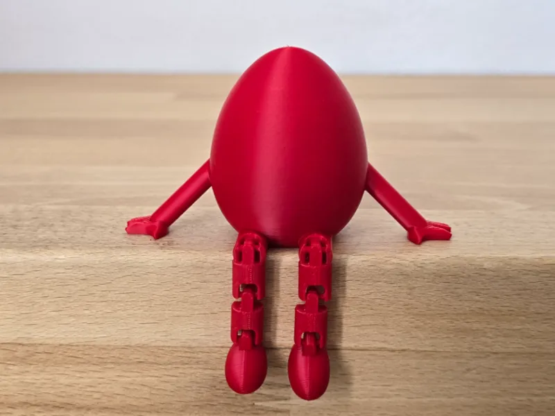 lovely sitting Egg with flexible Legs