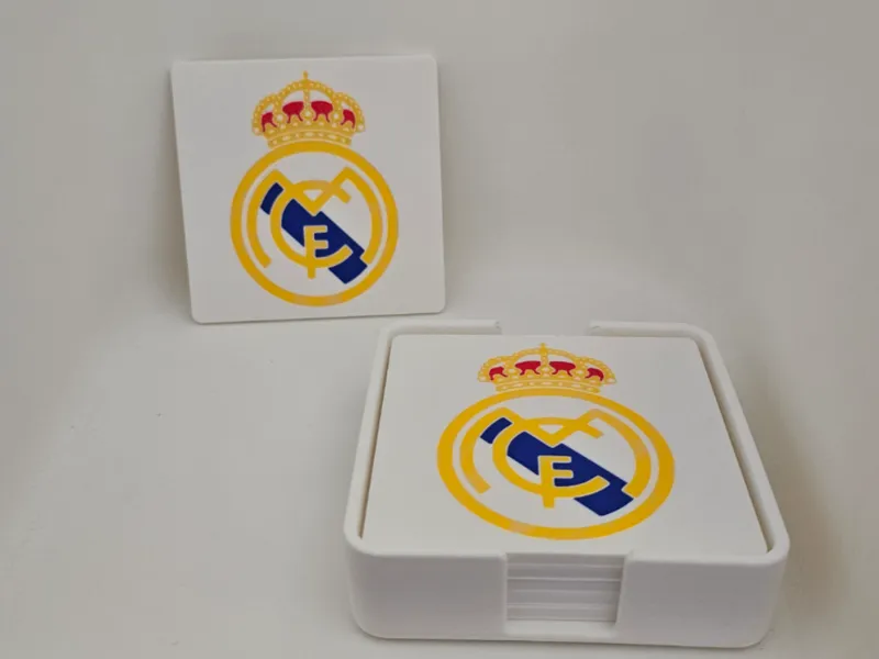 Real Madrid Untersetzer 6er Set mit Box