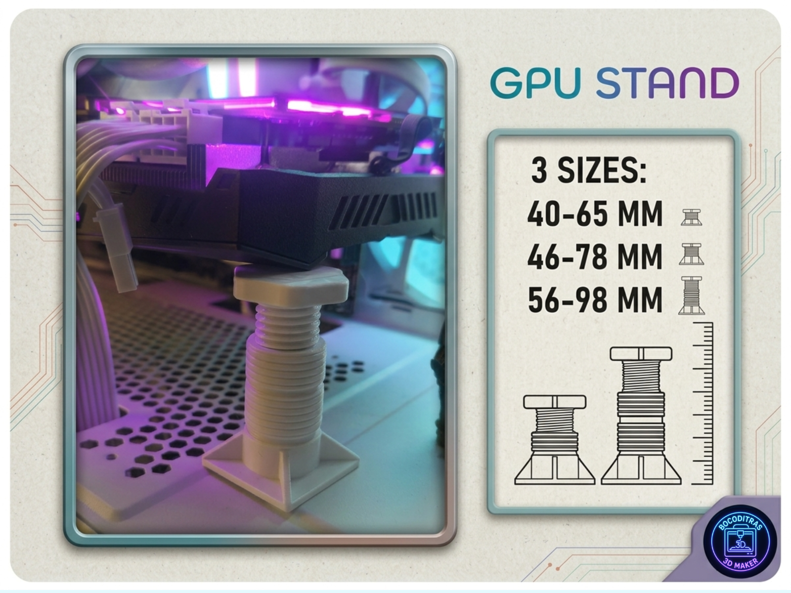 GPU Stand - 3 Tamaños