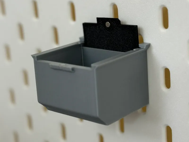 IKEA Skadis Storage Box with Magnetic Closure