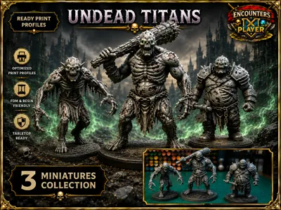 Undead Titans: Encounter DnD D&D Pathfinder Minis
