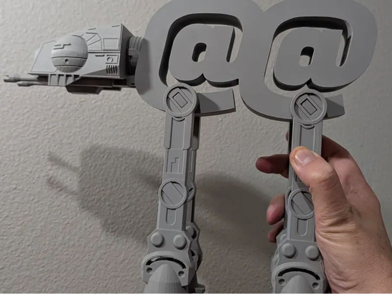 AT-AT Dad Joke with alignment pins and enlarged