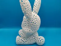 Lapin voronoï — figurine ajourée — photo 3