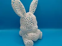 Lapin voronoï — figurine ajourée — photo 5