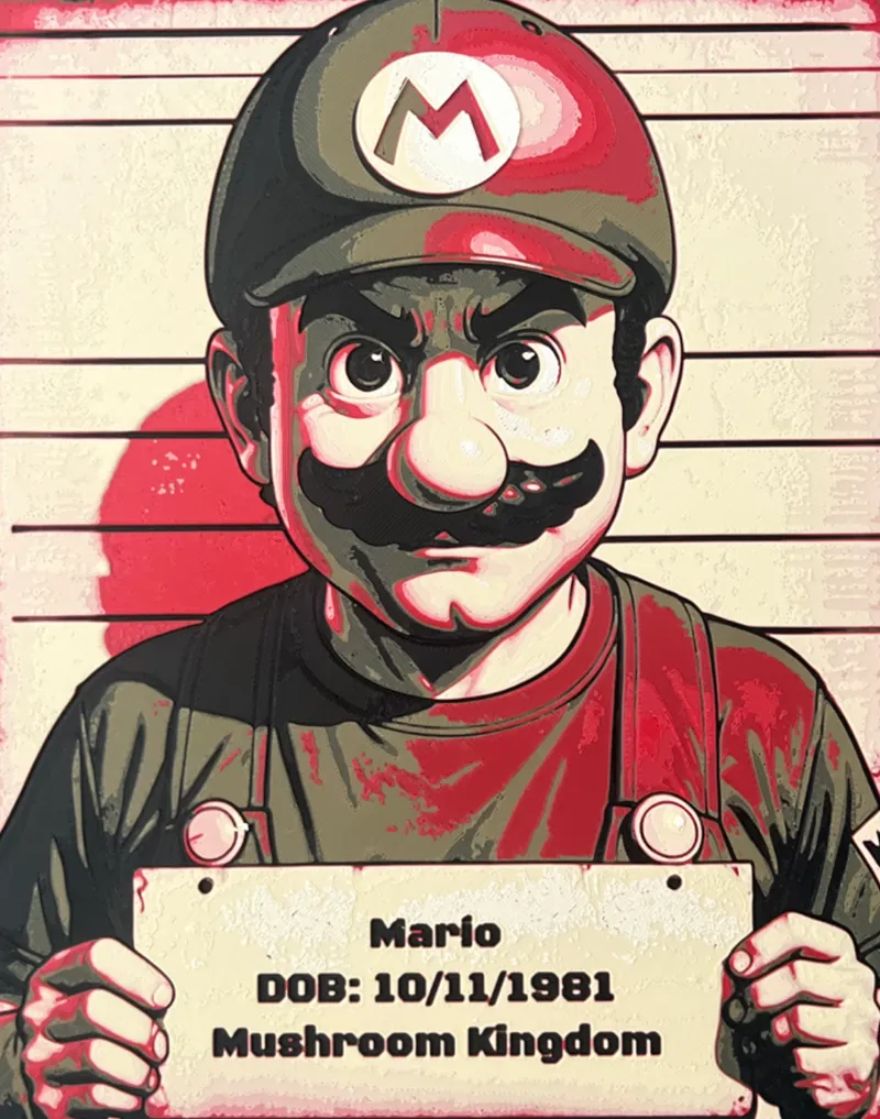Free Mario - Hueforge