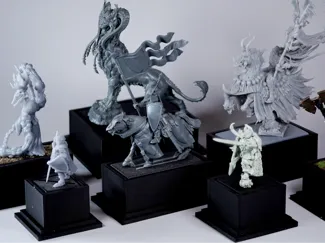 Old World Display Plinths square and rectangular