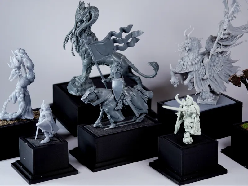 Old World Display Plinths square and rectangular