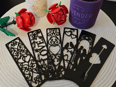 Valentine bookmarks