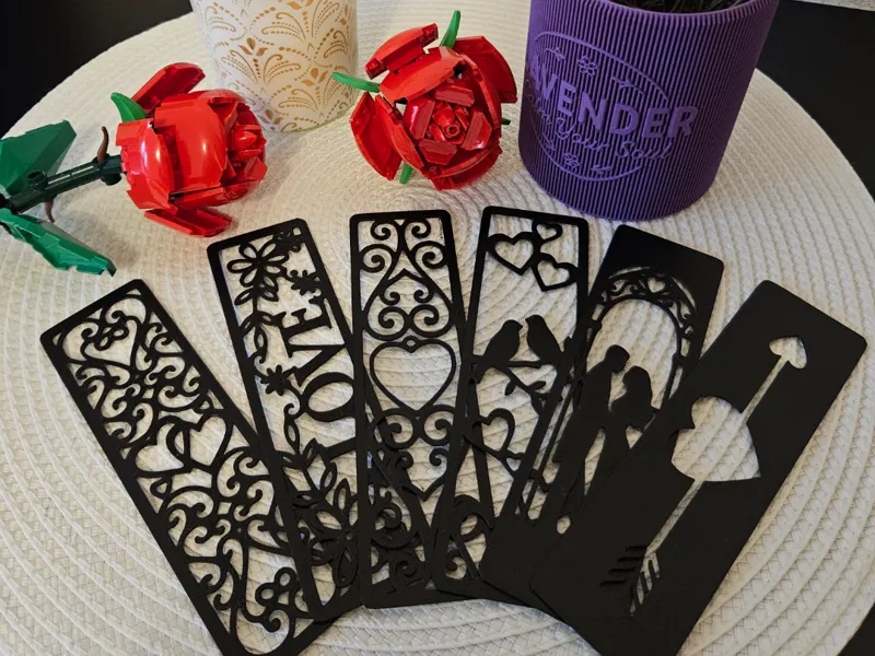 Valentine bookmarks