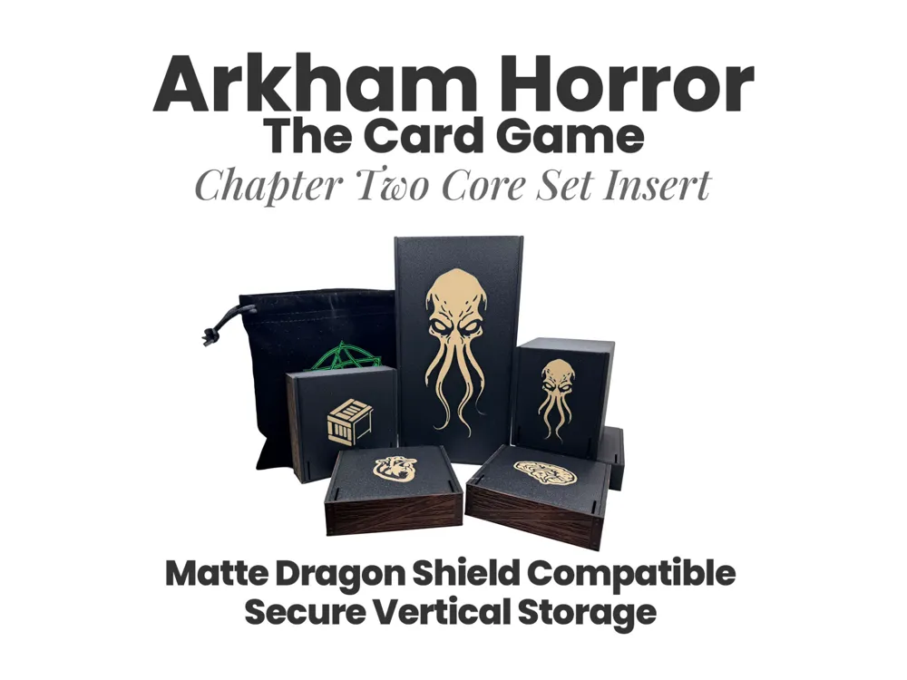 Arkham Horror Card Game - Second Chapter Insert - Free 3D Print Model - MakerWorld Arkham Horror Card Game - Second Chapter Insert - Free 3D Print Model - MakerWorld