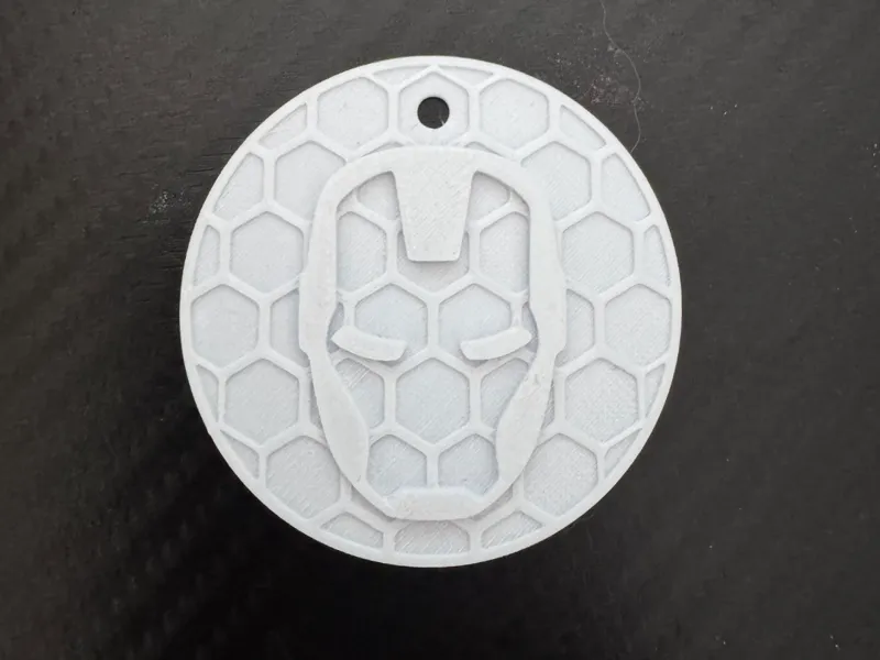 Ironman Honeycomb Keychain