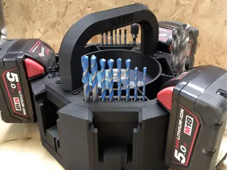 Work case Milwaukee M18 battery holder/accesories