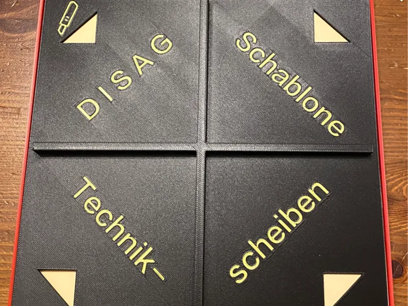 Schablone Technikscheiben für DISAG