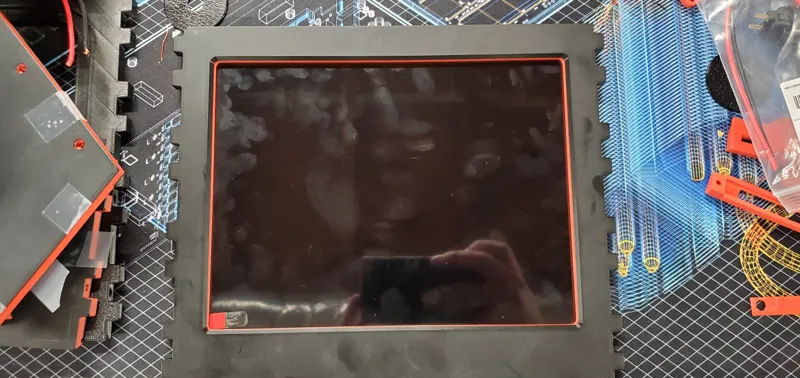Printed Mini Arcade Machine Screen Infill Piece
