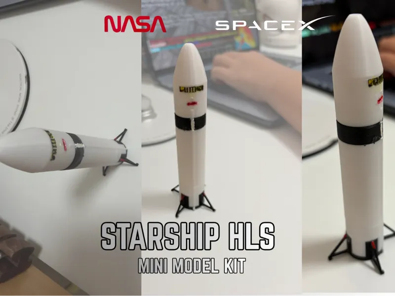 Mini HLS Starship Kit Artemis 3 Desk Display Model