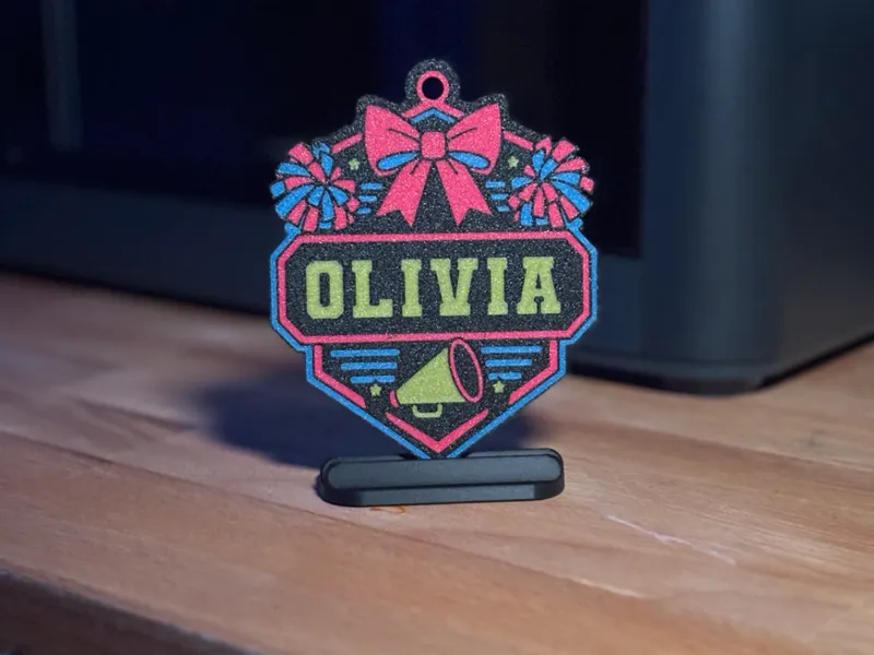 Custom Cheer Bag Charm | Cheerleader Bag Tag