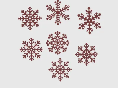 Holiday Snowflake Ornaments