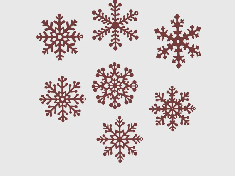Holiday Snowflake Ornaments