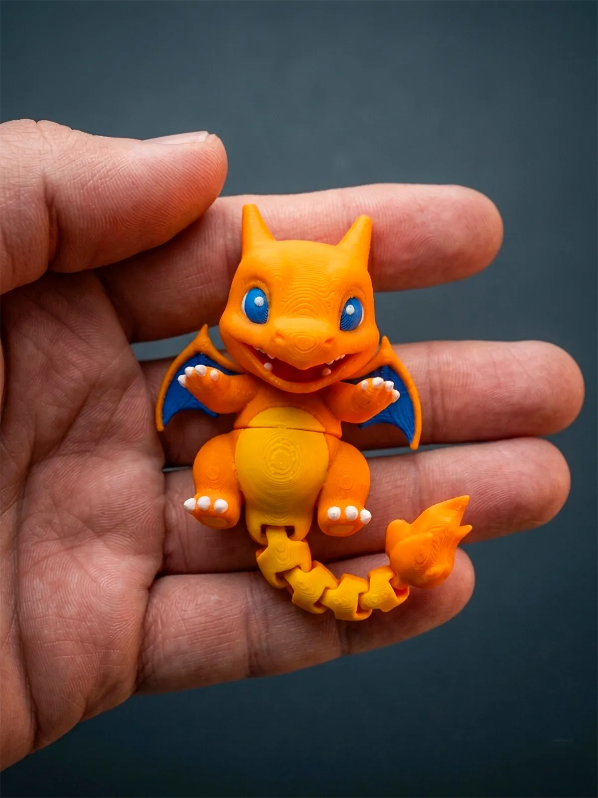 Articulated Charizard Dragon Keychain view 3