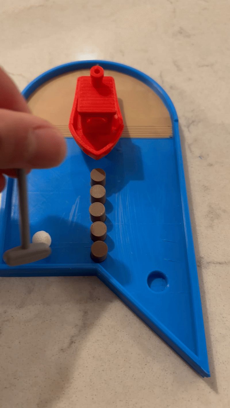 Minigolf Hole 2/18 Benchy Beach Bash! Course 1