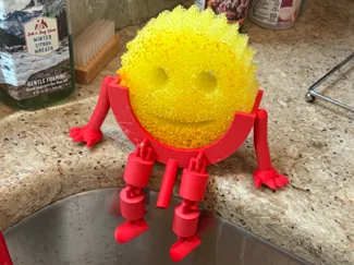 Spounge Daddy Holder With Jointed Legs And Spout