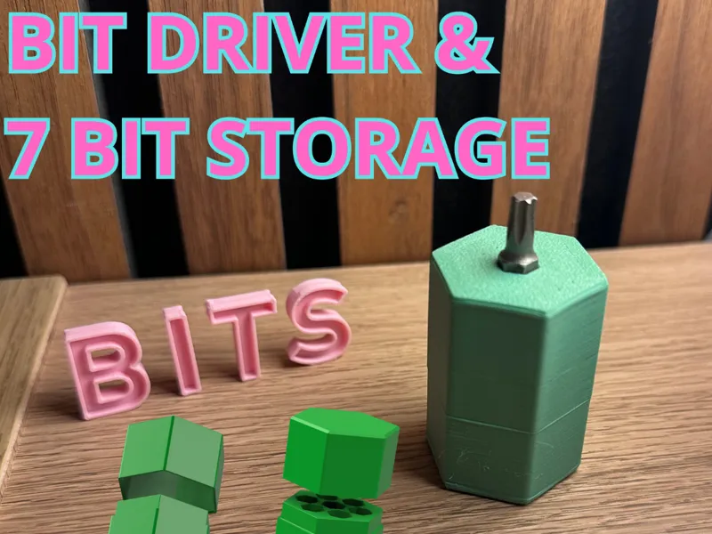 Screwdriver - Mini Bit Driver with 7 bit storage